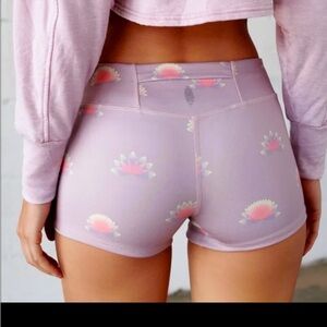 Free people movement lotus spandex biker shorts purple small